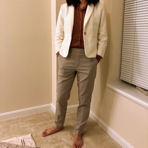 THE PETITE NEWBURY BLAZER IN PIPED TWEED